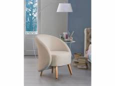 Fauteuil design talamo italia capri, fauteuil relax moderne, fabriqué en italie, en tissu rembourré, cm: 70x60h80, couleur tortora 8052773595070