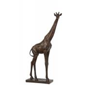 Girafe résine marron H73cm