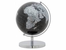 Globe décoratif, plastique et fer, couleur noir, dimensions : 20 x 20 x 28 cm 8052773846530