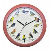 Horloge chant d'oiseau Bois Herzberg HG03701 - Marron