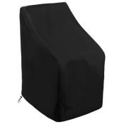 Housses de chaise de protection uv imperméables pour jardin extérieur Housses de meubles d'extérieur (163x66x63/89cm) - Ccykxa