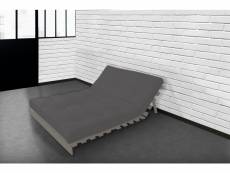 Matelas futon latex gris clair 160x200 GRIS CLAIR