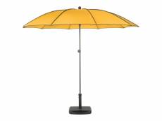 Parasol droit rond bogota - inclinable - diam. 250 cm - jaune safran
