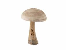 Paris prix - statuette déco en bois "champignon" 37cm