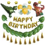 Party Time - Set décoration d'anniversaire 47 pièces Dinosaure