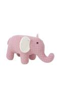 Peluche mini-éléphant 100% coton rose