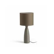 Rendl Light - Lampe à poser laura gris beige 230V E27 28W