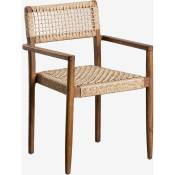 Sklum - Chaise de salle à manger en bois de teck Orebro bois de teck bois de teck