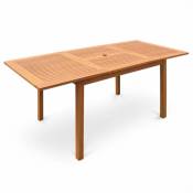Sweeek - Table de jardin en bois 120-180cm - Almeria