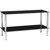 Table basse Noir 110x43x60 cm Verre tremp� - Vidaxl