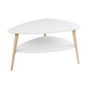 Table basse style scandinave blanche