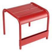 Table d'appoint Luxembourg / Pouf - L 42 cm - Fermob rouge en métal