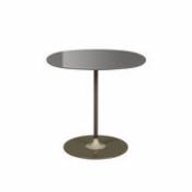 Table d'appoint Thierry / 45 x 45 x H 45 cm - Verre - Kartell gris en verre