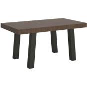 Table extensible 90x160/264 cm Bridge Noyer Structure