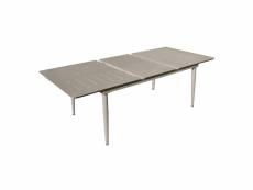 Table rectangulaire extensible 6 à 10 personnes inari muscade