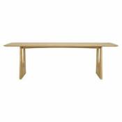 Table rectangulaire Geometric / 250 x 100 cm - 10 personnes - Ethnicraft bois naturel en bois