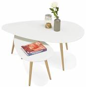 Tables de Salon ou d'appoint Design GOSMI (Blanc)