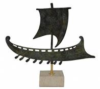 Talos Artifacts Bateau en bronze ancien – Flotte spartan athénienne Trireme Penteconter Bireme