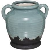 Vase céramique Garden vert céladon D19cm - Atmosphera