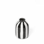 Vase Riviera Small / H 14 cm - Maison Sarah Lavoine noir en céramique