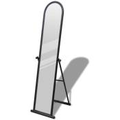 Vidaxl - Miroir autoportant rectangulaire pleine longueur Noir