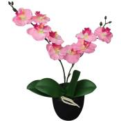 Vidaxl - Plante artificielle avec pot Orchidée 30 cm Rose