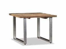 Vidaxl table basse bois de récupération massif 55 x 55 x 40 cm 244587