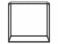 Vidaxl table console transparent 80x35x75 cm verre trempé