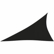 Voile de parasol Tissu Oxford triangulaire 4x5x6,4 m Noir - Noir - Vidaxl