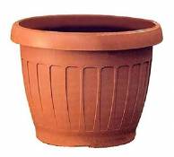 Bama Pot en ABS, Couleur Terre Cuite, Ø 40 cm, Terre