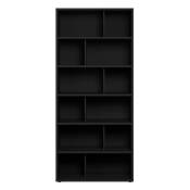 Bibliothèque design bois noir L92 epure - Noir
