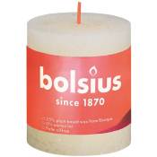 Bolsius - Stumpenkerze Rustiko Shine 8x7cm weiche Perle