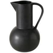 Boltze Gruppe - Vase décorative noire zuky, en grès