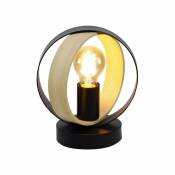 C-création - Lampe à poser tactile en bambou et métal arabel pour utilisation en intérieur - Style Scandinave - D18 cm - 1 lumière 8W, douille E27