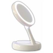 Cenocco - Miroir grossissant Led Pliable CC9050 - Blanc