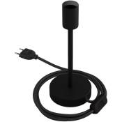 Creative Cables - Alzaluce - Lampe de table en métal 20 cm - Noir mat - Noir mat