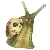 Escargot de Crâne D'Halloween, Sculpture de Crâne, DéCoration de Maison, Artisanat en RéSine, DéCoration de Cour ExtéRieure, Sculpture D'Art de