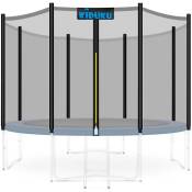 Filet de remplacement pour trampolines 366 cm (8 barres) Filet de sécurité avec fermeture résistant aux intempéries - Kiduku