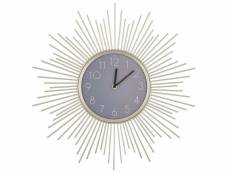 Horloge dorée en forme de soleil 45 cm solura 239155