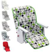 Housse d'assise pour chaise haute bébé enfant gamme Ptit - Ptit Pois Monsieur Bébé Vert