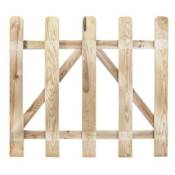 Iperbriko - portail en bois autoclave maremma cm 100x90