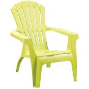 Lot de 2 fauteuils empilables Vert clair 75x86x86 cm - Vert clair