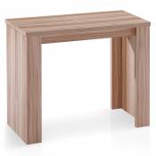 MENZZO Table Console extensible Brookline Chêne clair