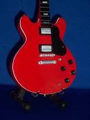 Mini Rouge Guitare CHUCK BERRY ES-335 Affichage Cadeau