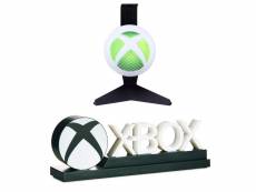 Pack fan xbox, lampe logo xbox icons light v2 + support de casque lumineux sous license officielle