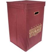 Panier de linge storage pliable 70L bordeaux - Bordeaux