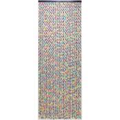 Rideau de porte Perles de bois multicolores - Multicolore