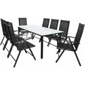 Salon de jardin aluminium »Bern« 1 table 8 chaises