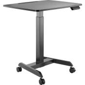 Speaka Professional - Table haute SP-9957420 Plage daltitude: 780 à 1280 mm (l x p) 800 mm x 600 mm noir réglable en haut