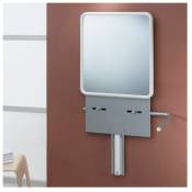 Support lavabo pmr normes handicapé Gamme pro Pellet 18 à 22 kg+miroir réglable en hauteur par système de vérin à gaz